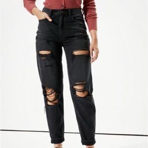 American Eagle comfort stretch waistband mom jeans size 0 25W